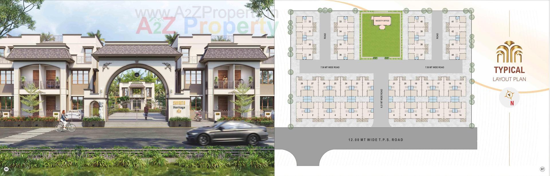 Layout of real estate project Shree Shivanta Heritage located at Ahmedabad, Ahmedabad, Gujarat