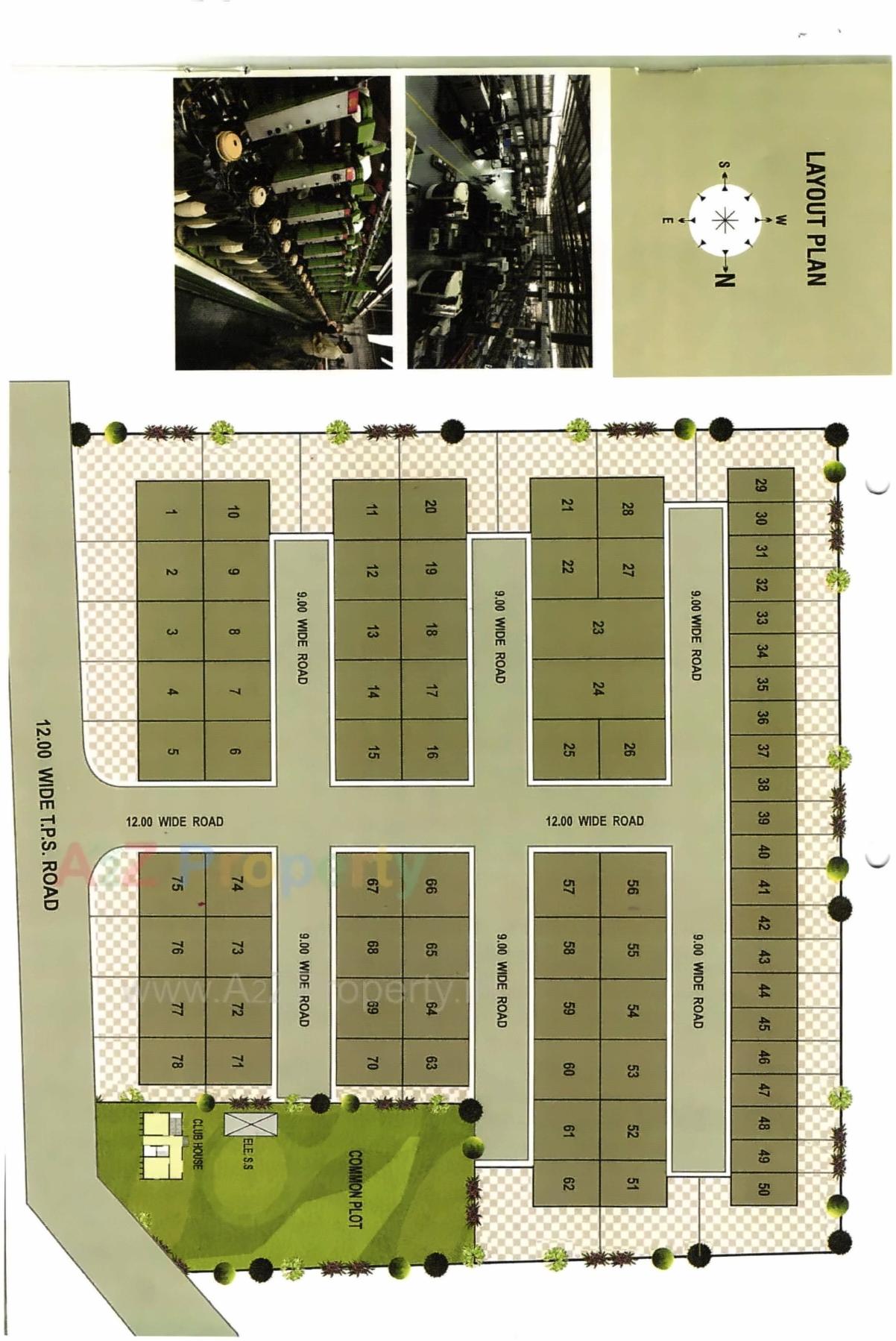 Layout of real estate project Shree Shyam Industrial Park located at Saijpur-gopalpur, Ahmedabad, Gujarat