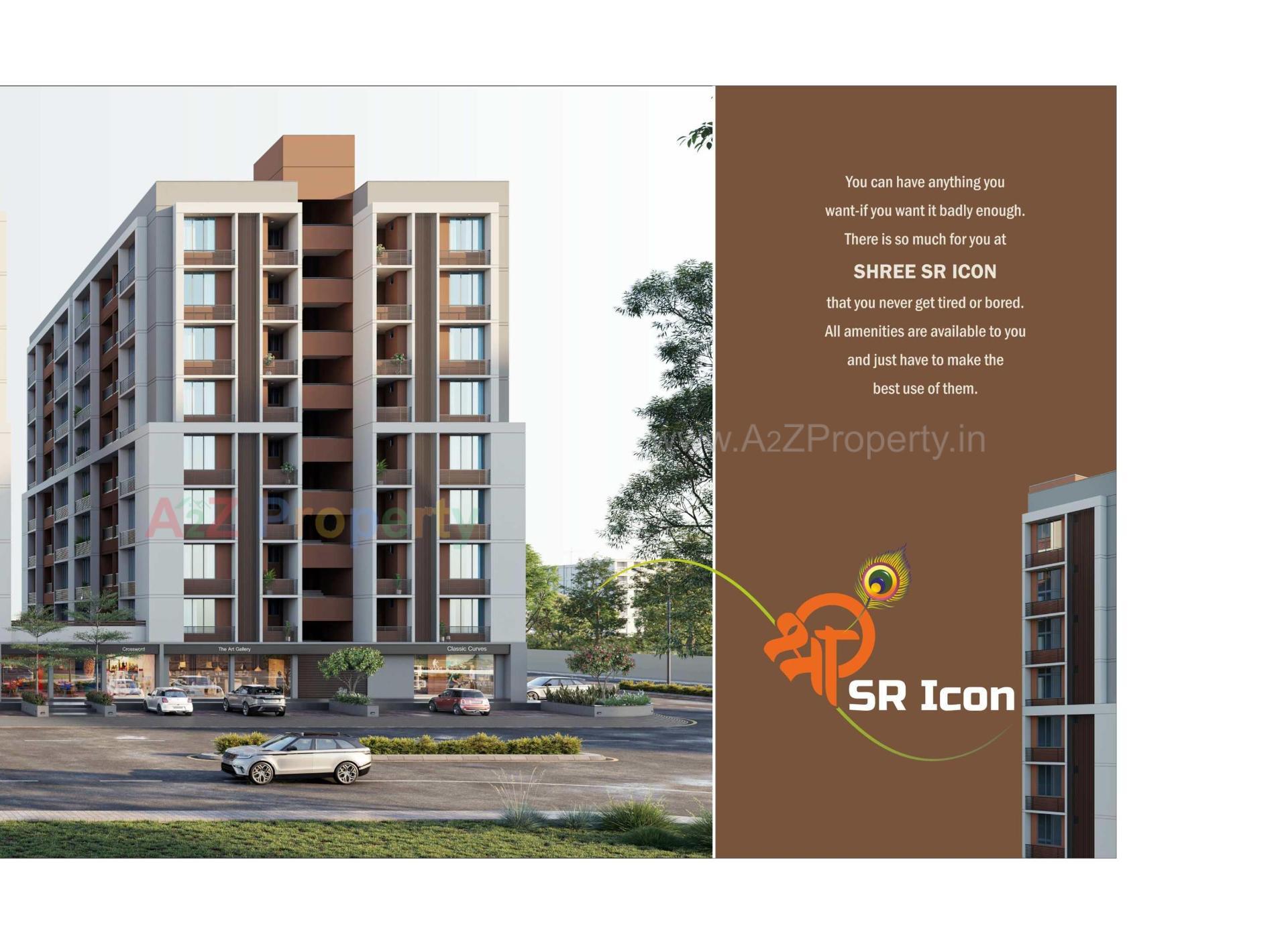 3D Elevation of real estate project Shree Sr Icon located at Hathijan, Ahmedabad, Gujarat