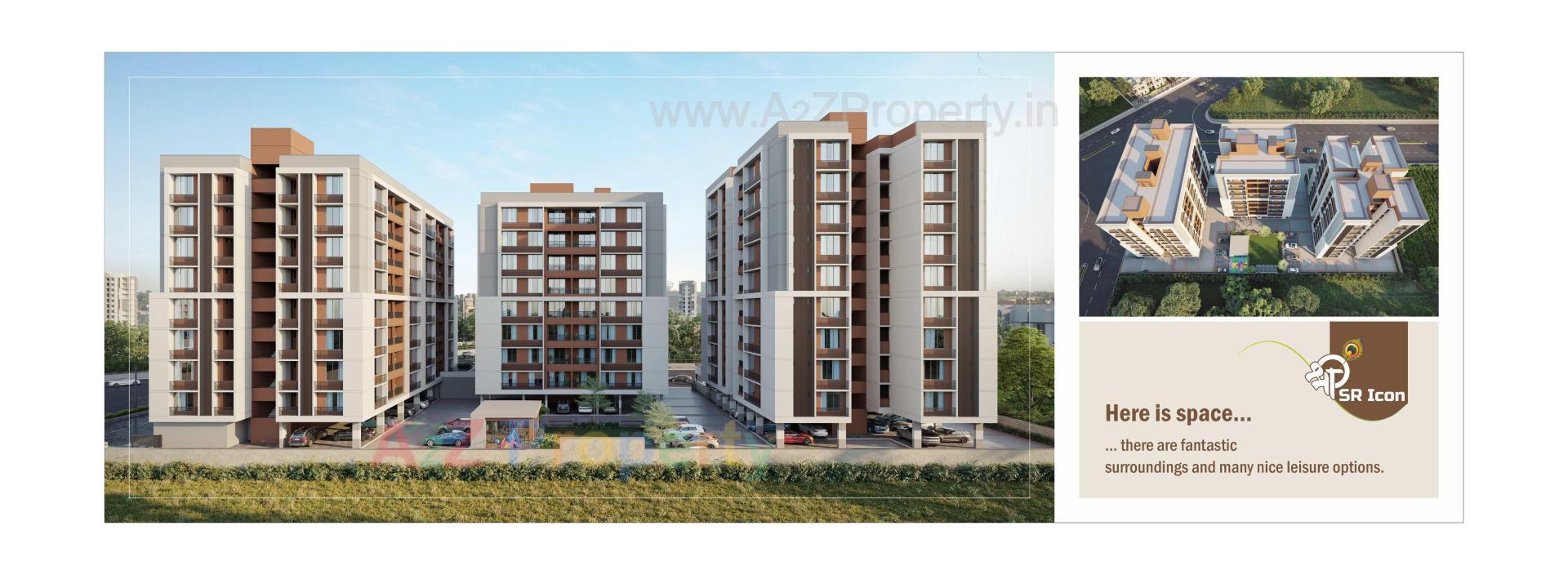 3D Elevation of real estate project Shree Sr Icon located at Hathijan, Ahmedabad, Gujarat