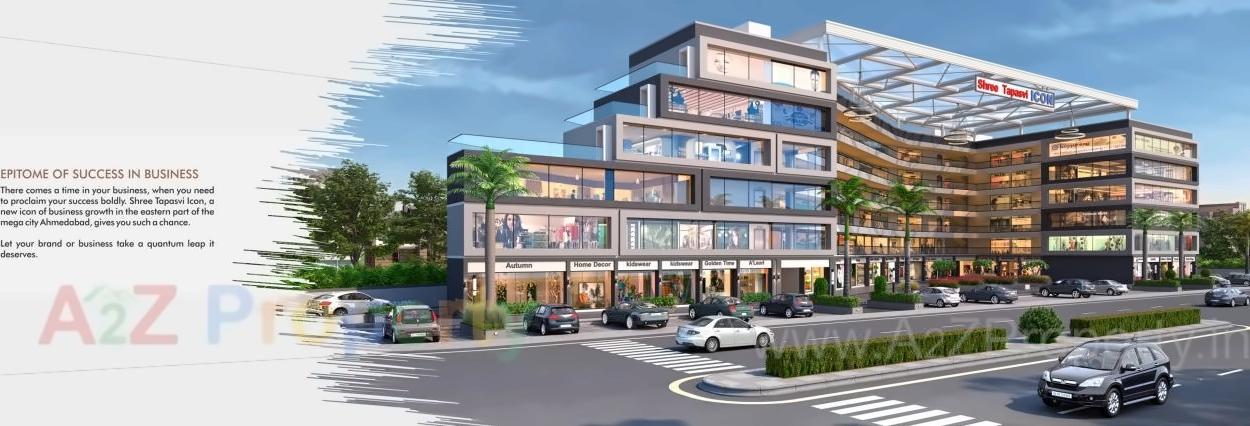 3D Elevation of real estate project Shree Tapasvi Icon located at Ahmedabad, Ahmedabad, Gujarat
