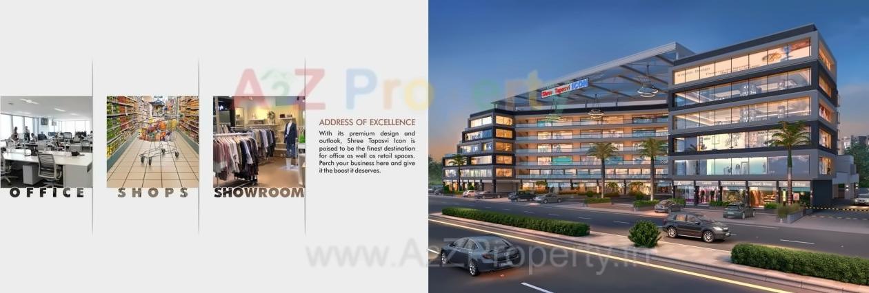 3D Elevation of real estate project Shree Tapasvi Icon located at Ahmedabad, Ahmedabad, Gujarat