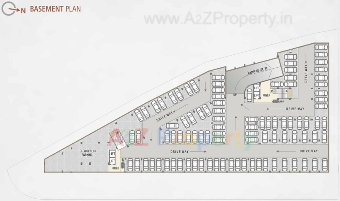 Layout of real estate project Shree Tapasvi Icon located at Ahmedabad, Ahmedabad, Gujarat