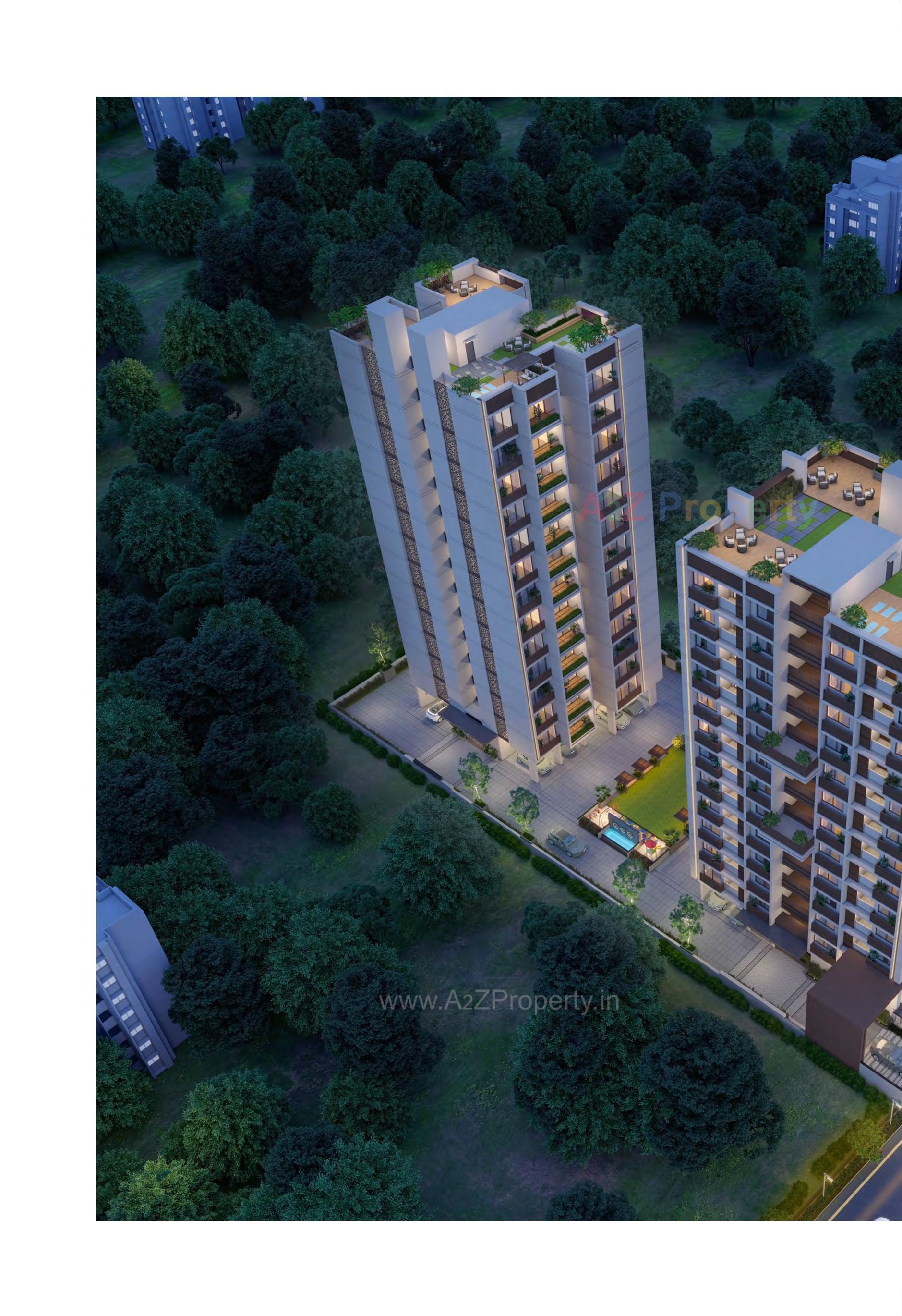 3D Elevation of real estate project Shree Vasundhara Royal located at Neral, Ahmedabad, Gujarat