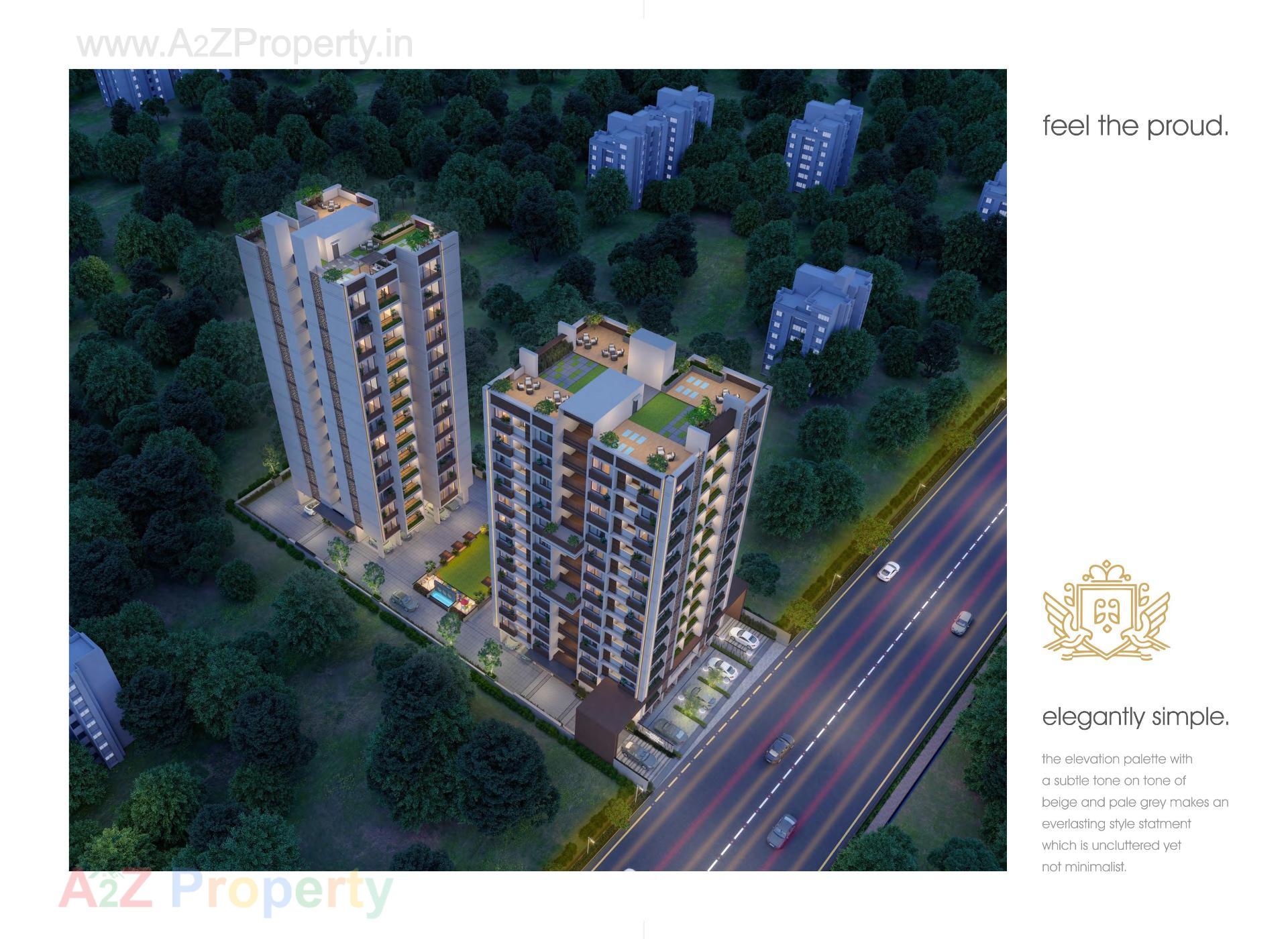3D Elevation of real estate project Shree Vasundhara Royal located at Neral, Ahmedabad, Gujarat