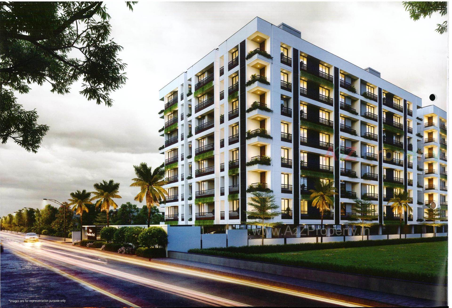 3D Elevation of real estate project Shree Vasundhara Royal located at Muthiya, Ahmedabad, Gujarat