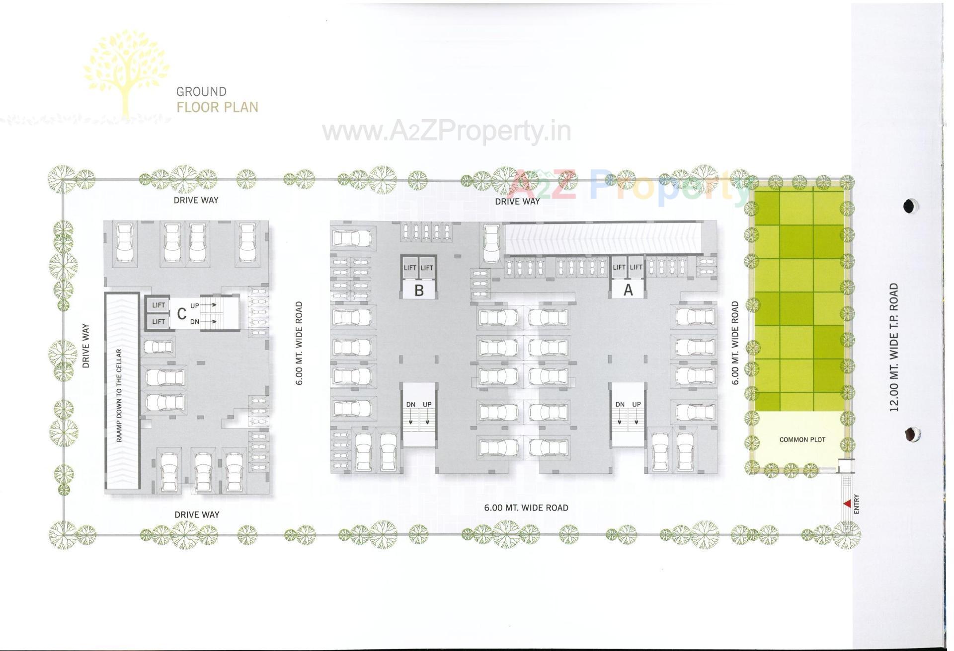 Layout of real estate project Shree Vasundhara Royal located at Muthiya, Ahmedabad, Gujarat