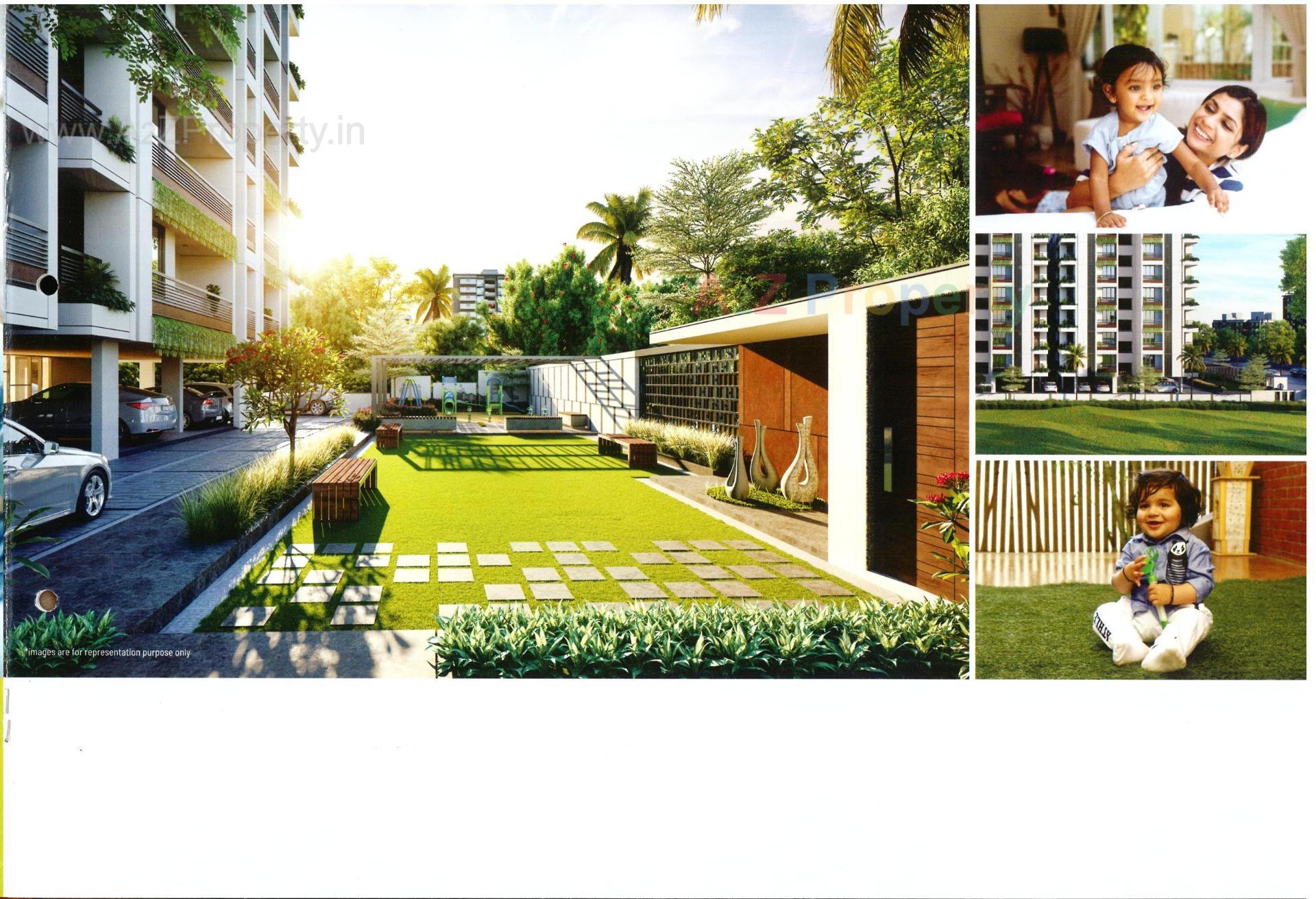 3D Elevation of real estate project Shree Vasundhara Royal located at Muthiya, Ahmedabad, Gujarat