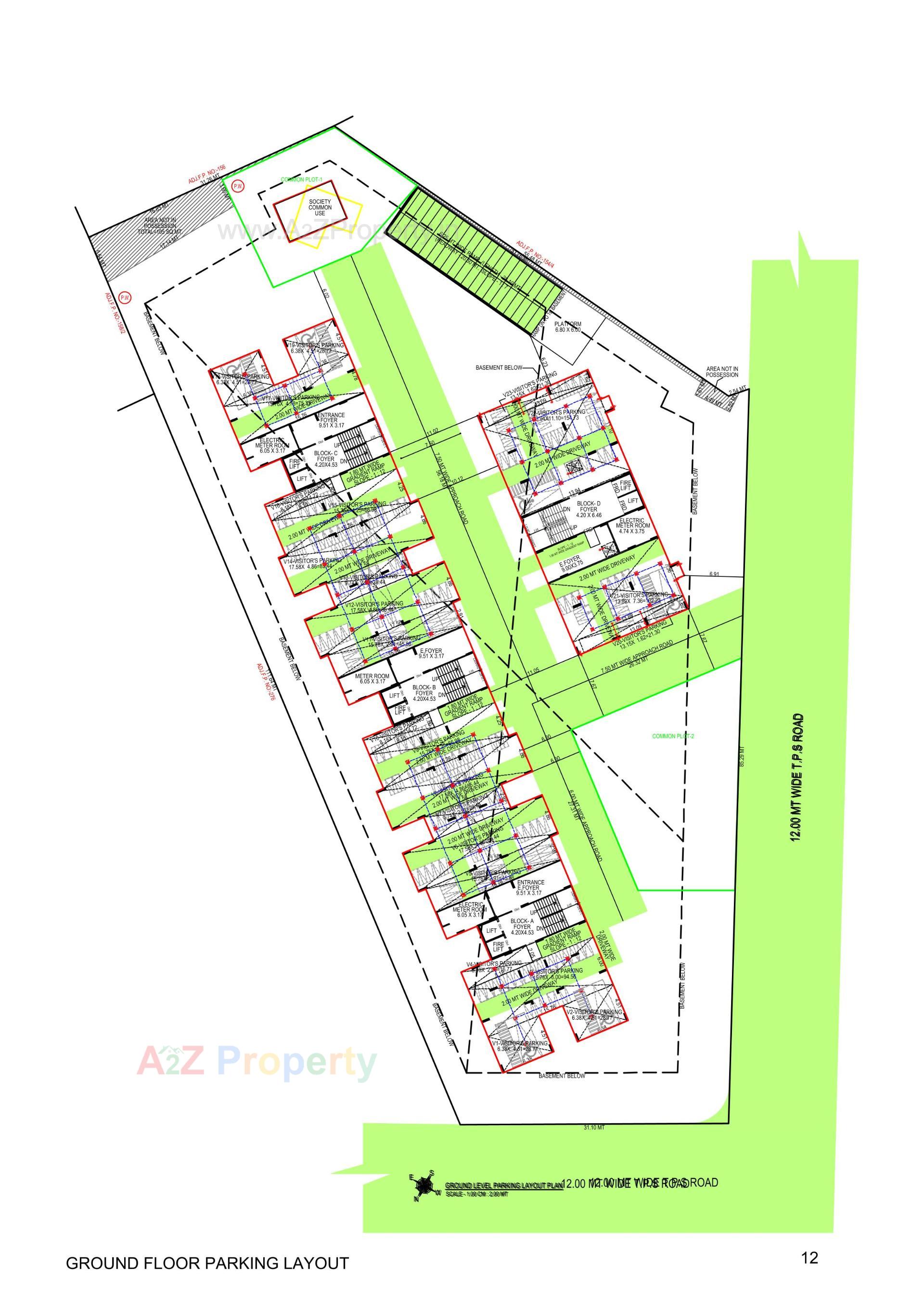 Layout of real estate project Shree Vishnudhara Essence located at Thaltej, Ahmedabad, Gujarat
