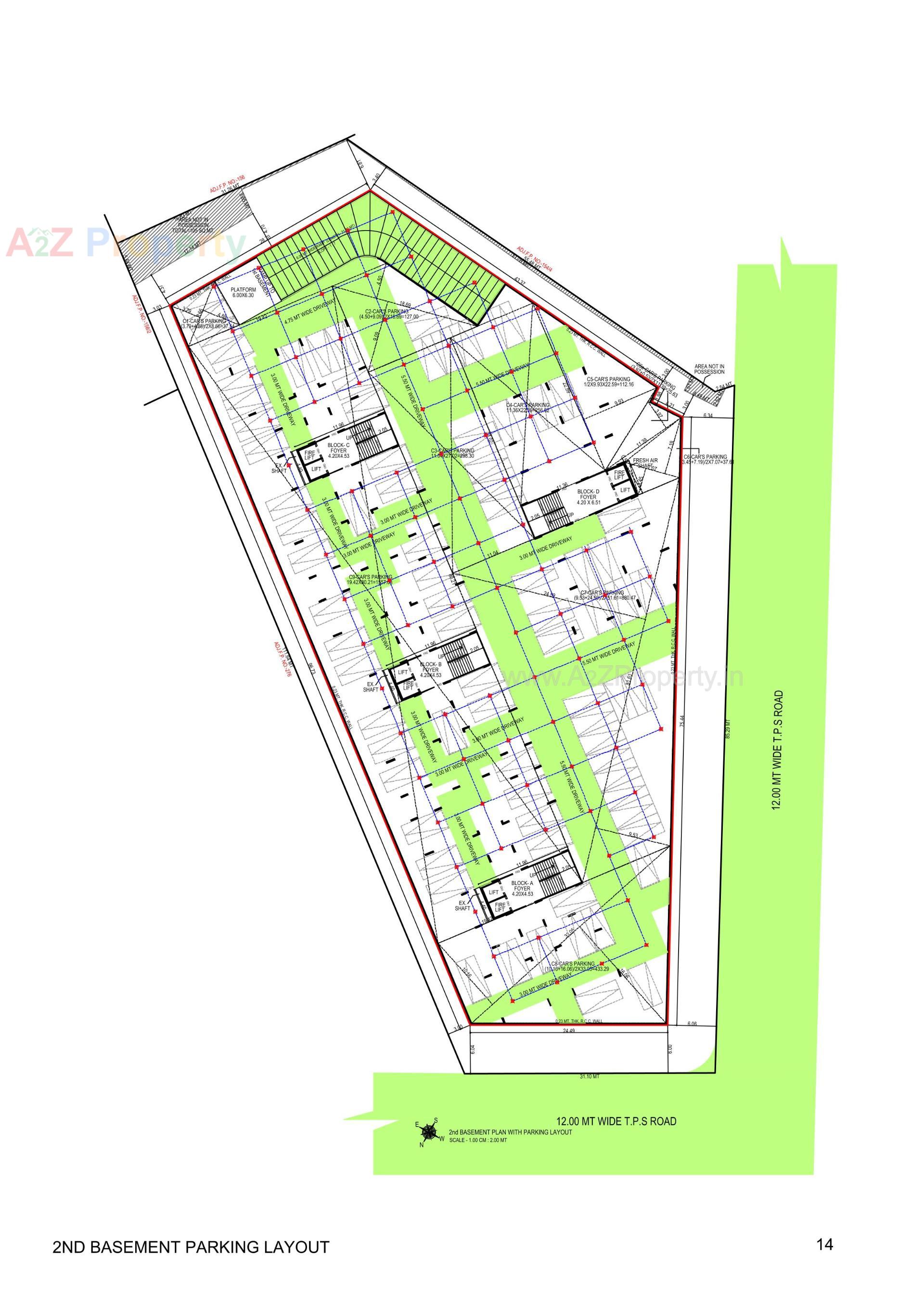 Layout of real estate project Shree Vishnudhara Essence located at Thaltej, Ahmedabad, Gujarat