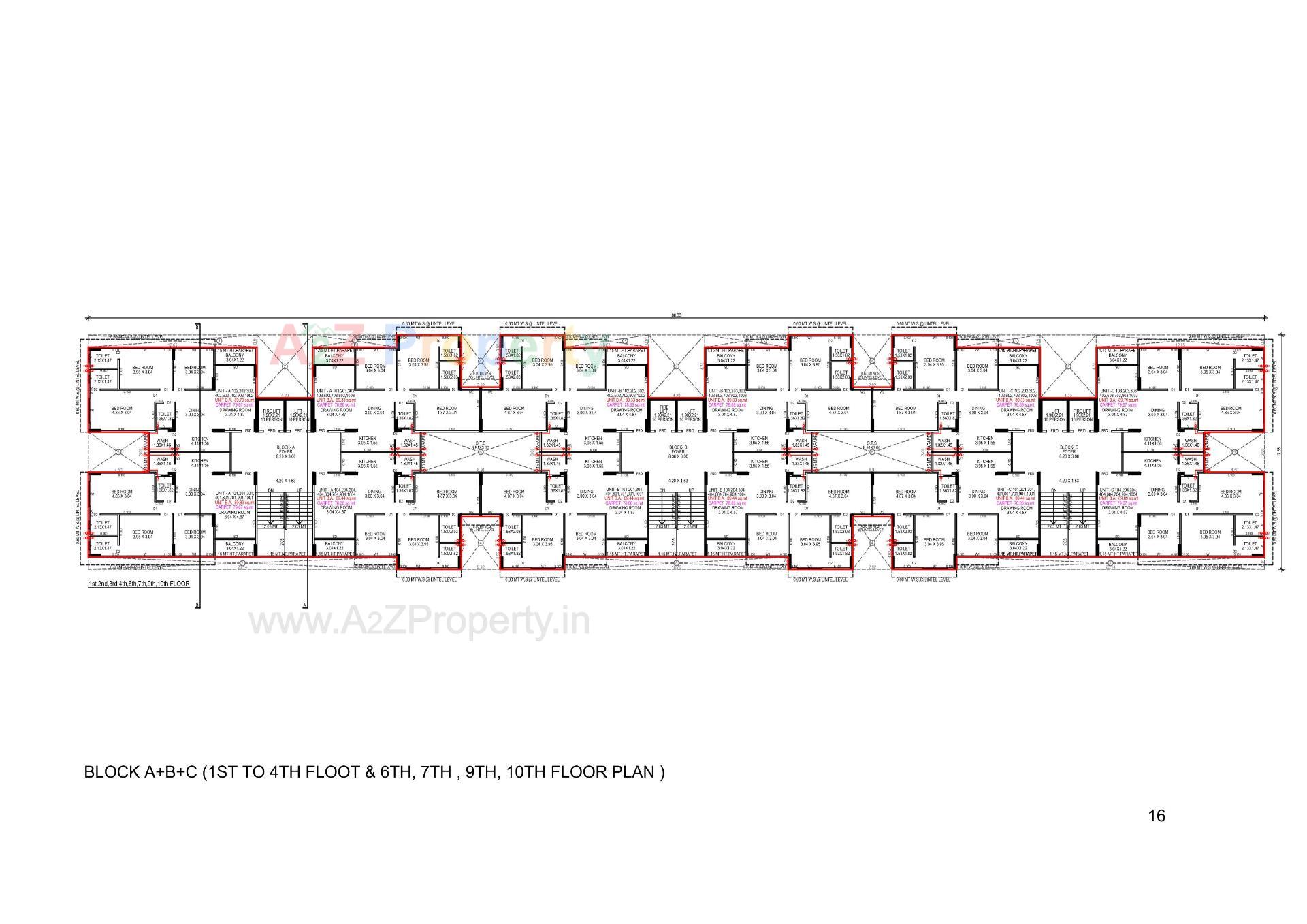 Layout of real estate project Shree Vishnudhara Essence located at Thaltej, Ahmedabad, Gujarat