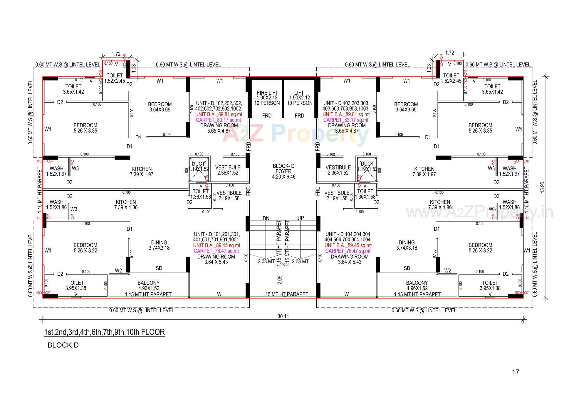 Layout of real estate project Shree Vishnudhara Essence located at Thaltej, Ahmedabad, Gujarat