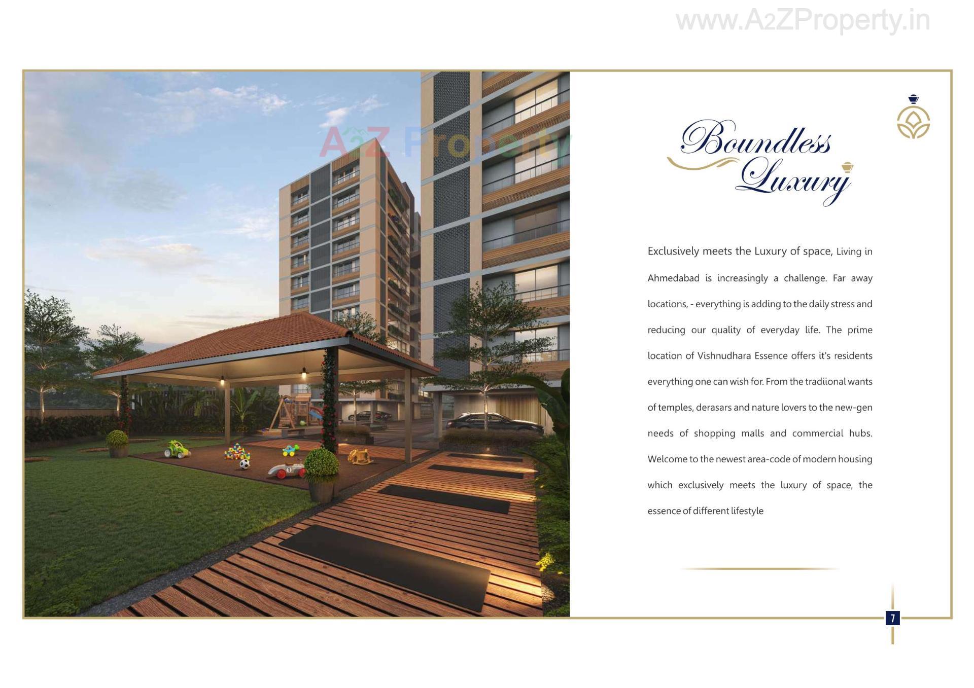 3D Elevation of real estate project Shree Vishnudhara Essence located at Thaltej, Ahmedabad, Gujarat