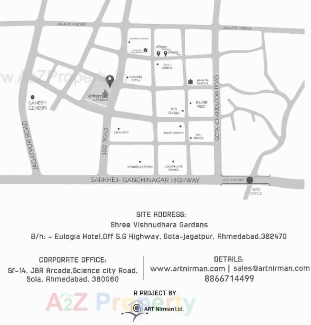  of real estate project Shree Vishnudhara Gardens located at Jagatpur, Ahmedabad, Gujarat