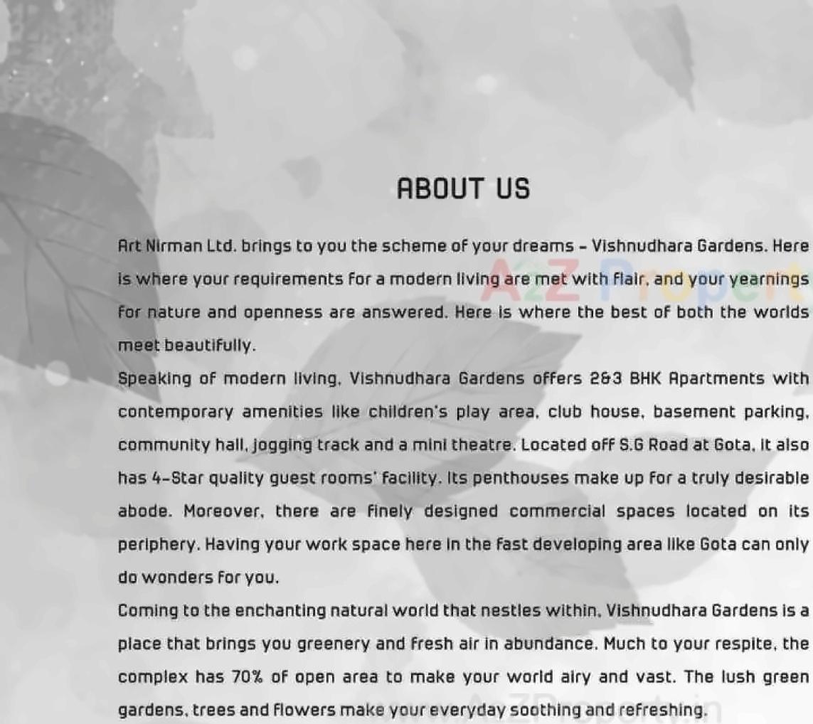  of real estate project Shree Vishnudhara Gardens located at Jagatpur, Ahmedabad, Gujarat