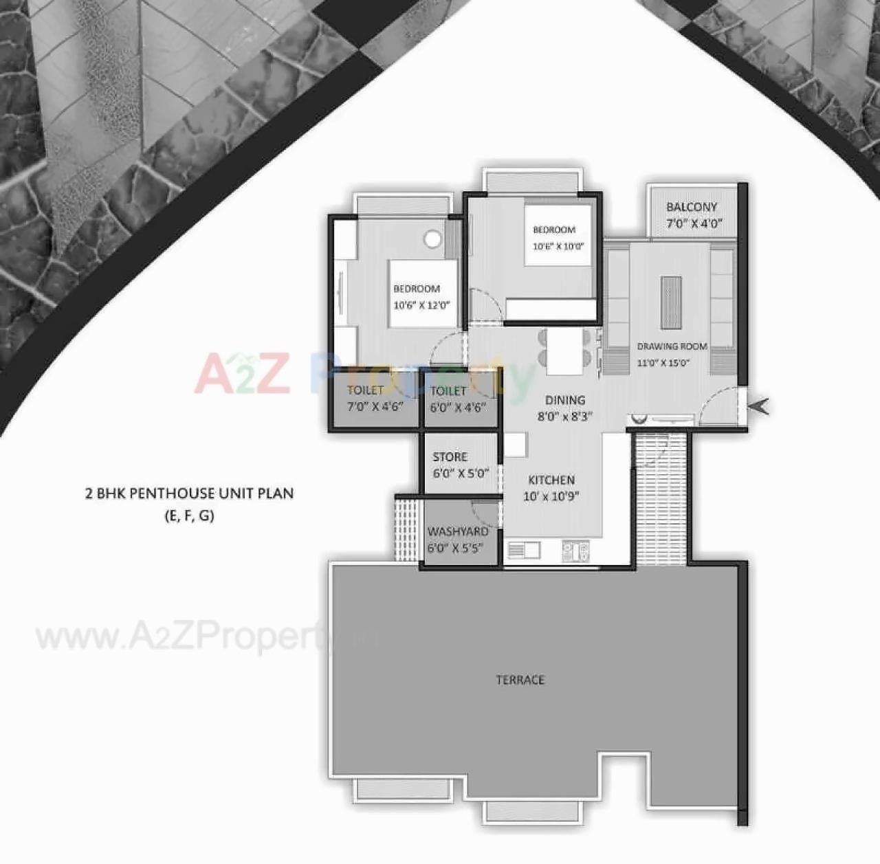 Layout of real estate project Shree Vishnudhara Gardens located at Jagatpur, Ahmedabad, Gujarat