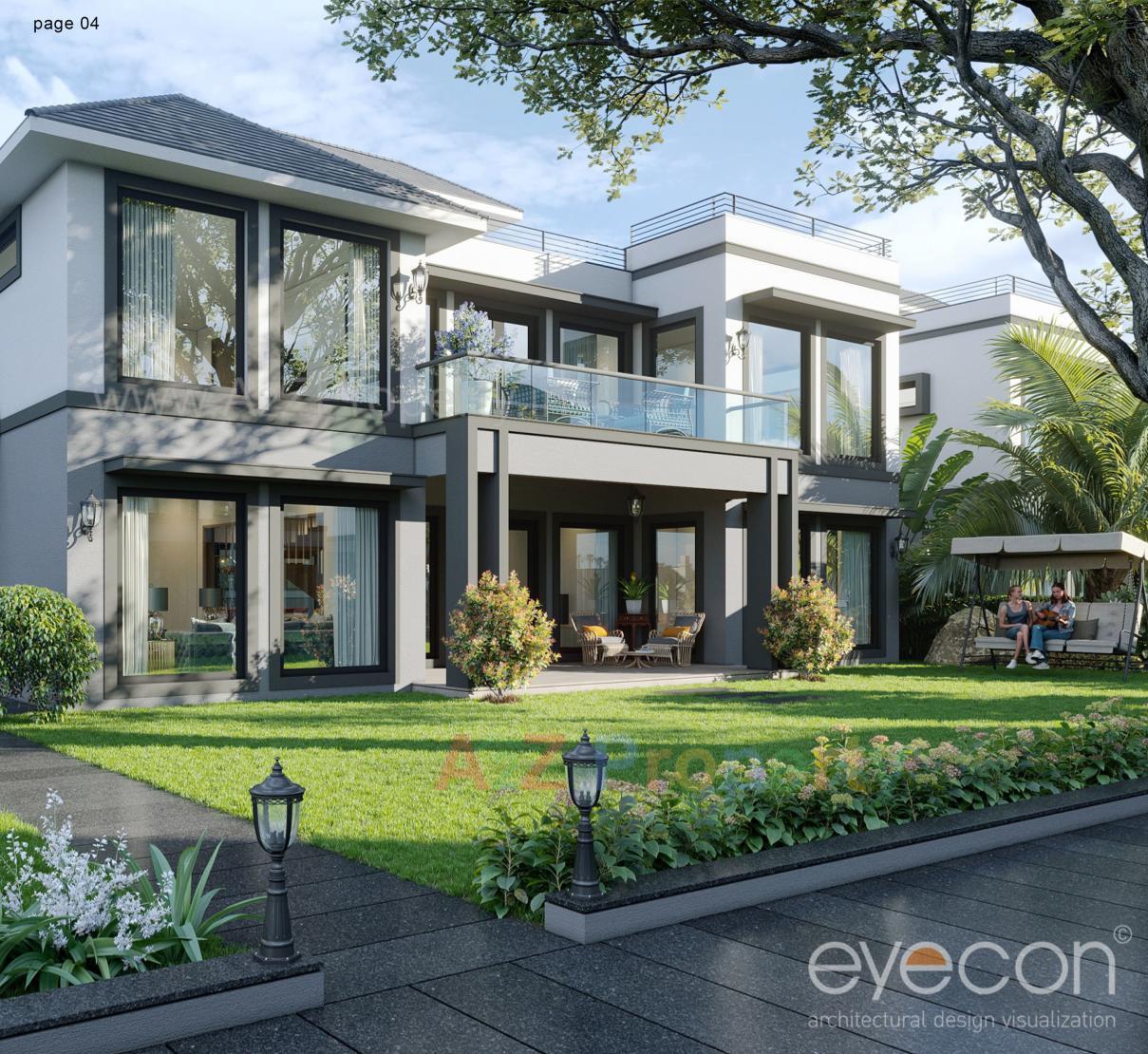 3D Elevation of real estate project Shree Vrundavan Villa located at Ahmedabad, Ahmedabad, Gujarat