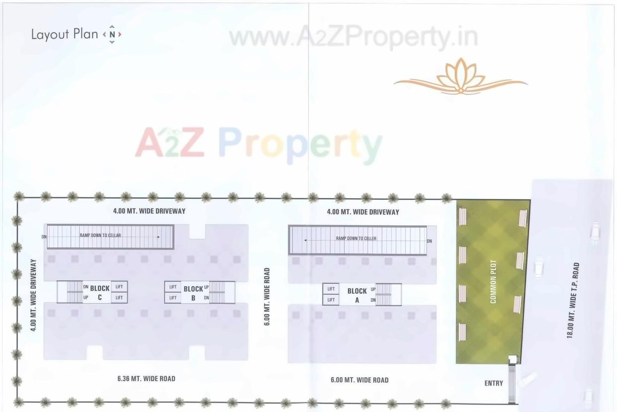 Layout of real estate project Shree Yamuna Lotus located at Nikol, Ahmedabad, Gujarat