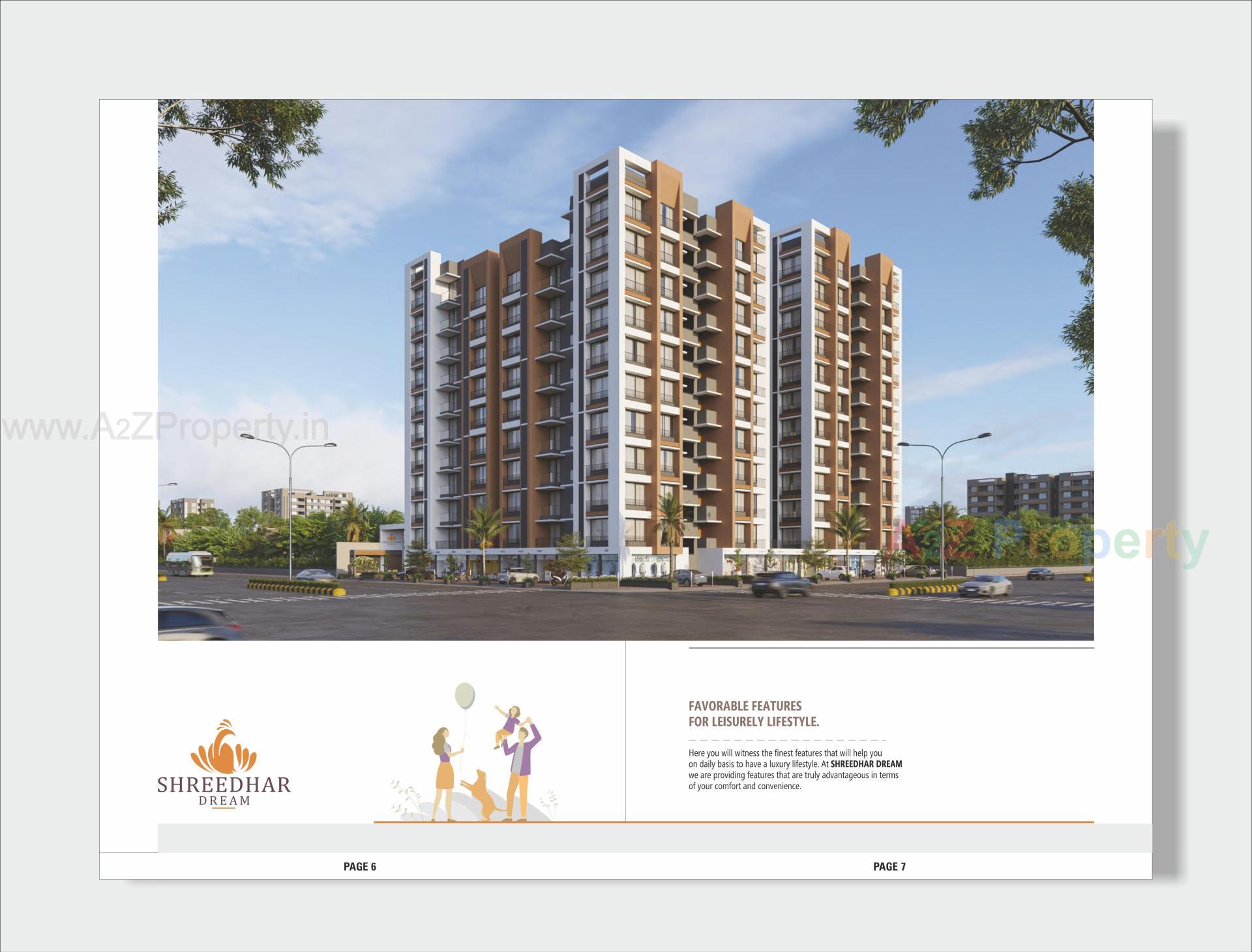 3D Elevation of real estate project Shreedhar Dream located at Vastral, Ahmedabad, Gujarat