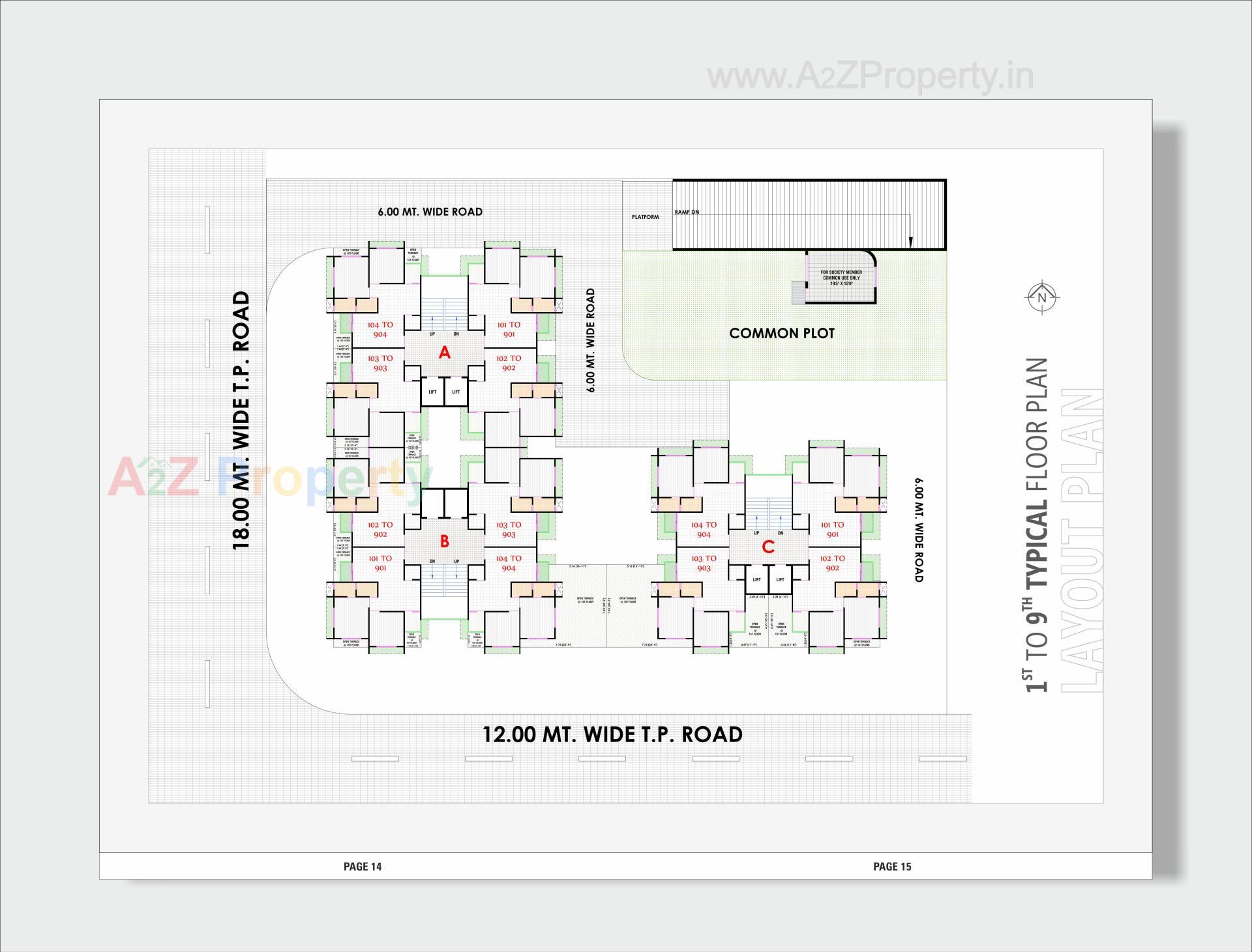 Layout of real estate project Shreedhar Dream located at Vastral, Ahmedabad, Gujarat