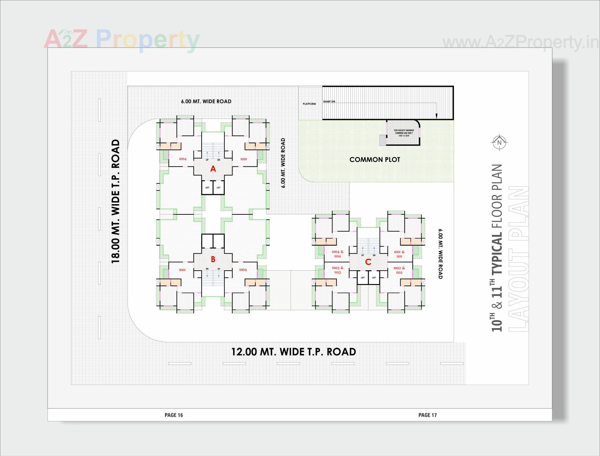Layout of real estate project Shreedhar Dream located at Vastral, Ahmedabad, Gujarat