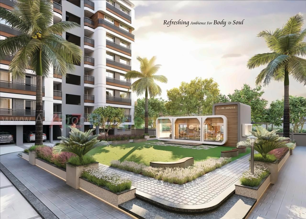 3D Elevation of real estate project Shreedhar Family located at Vastral, Ahmedabad, Gujarat