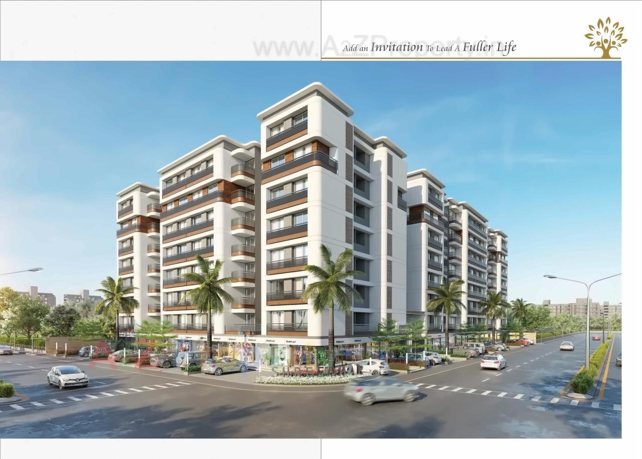 3D Elevation of real estate project Shreedhar Family located at Vastral, Ahmedabad, Gujarat
