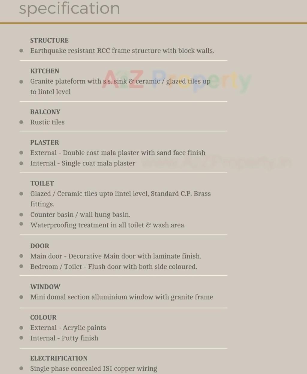 Project Specifications