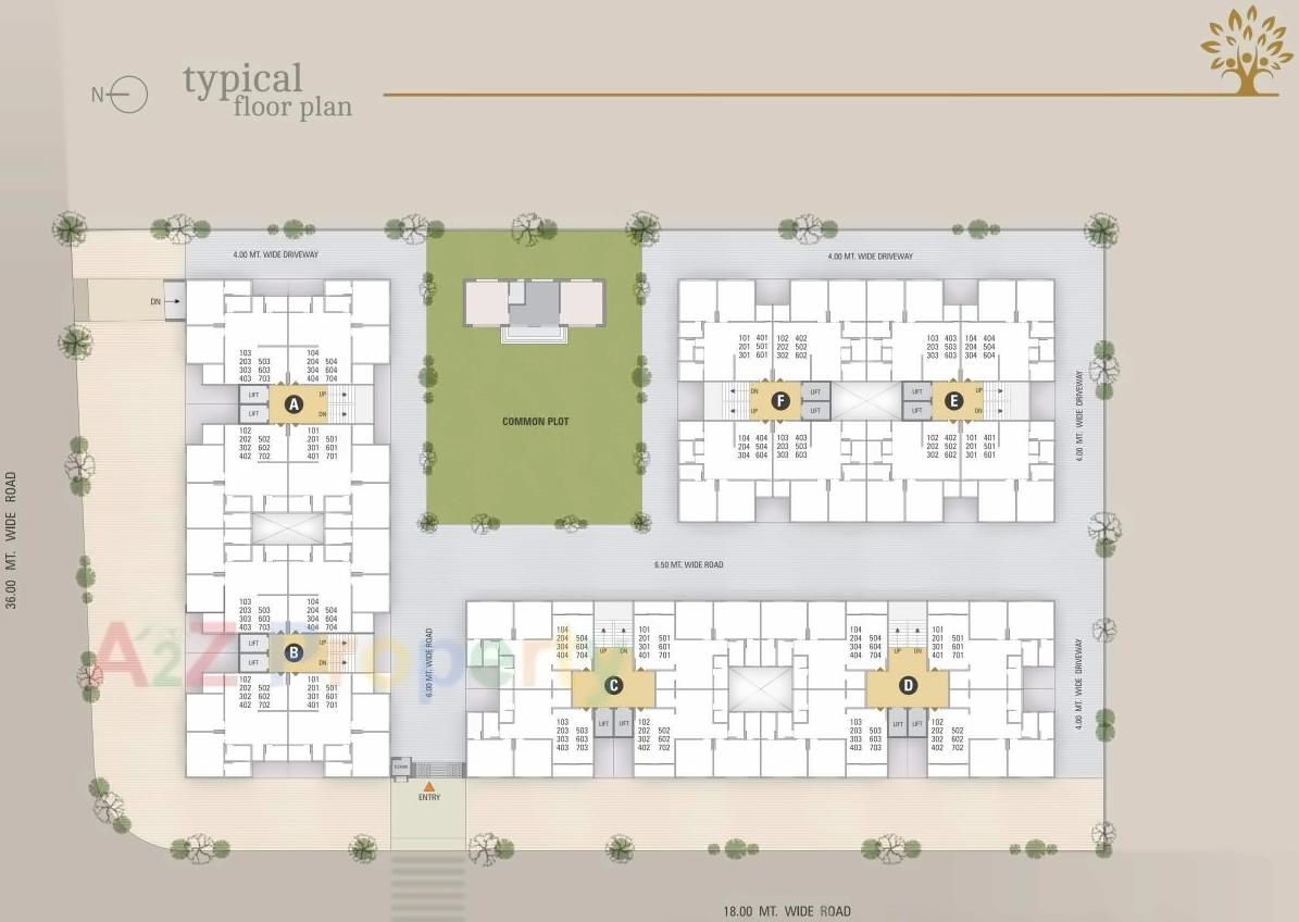 Layout of real estate project Shreedhar Family located at Vastral, Ahmedabad, Gujarat