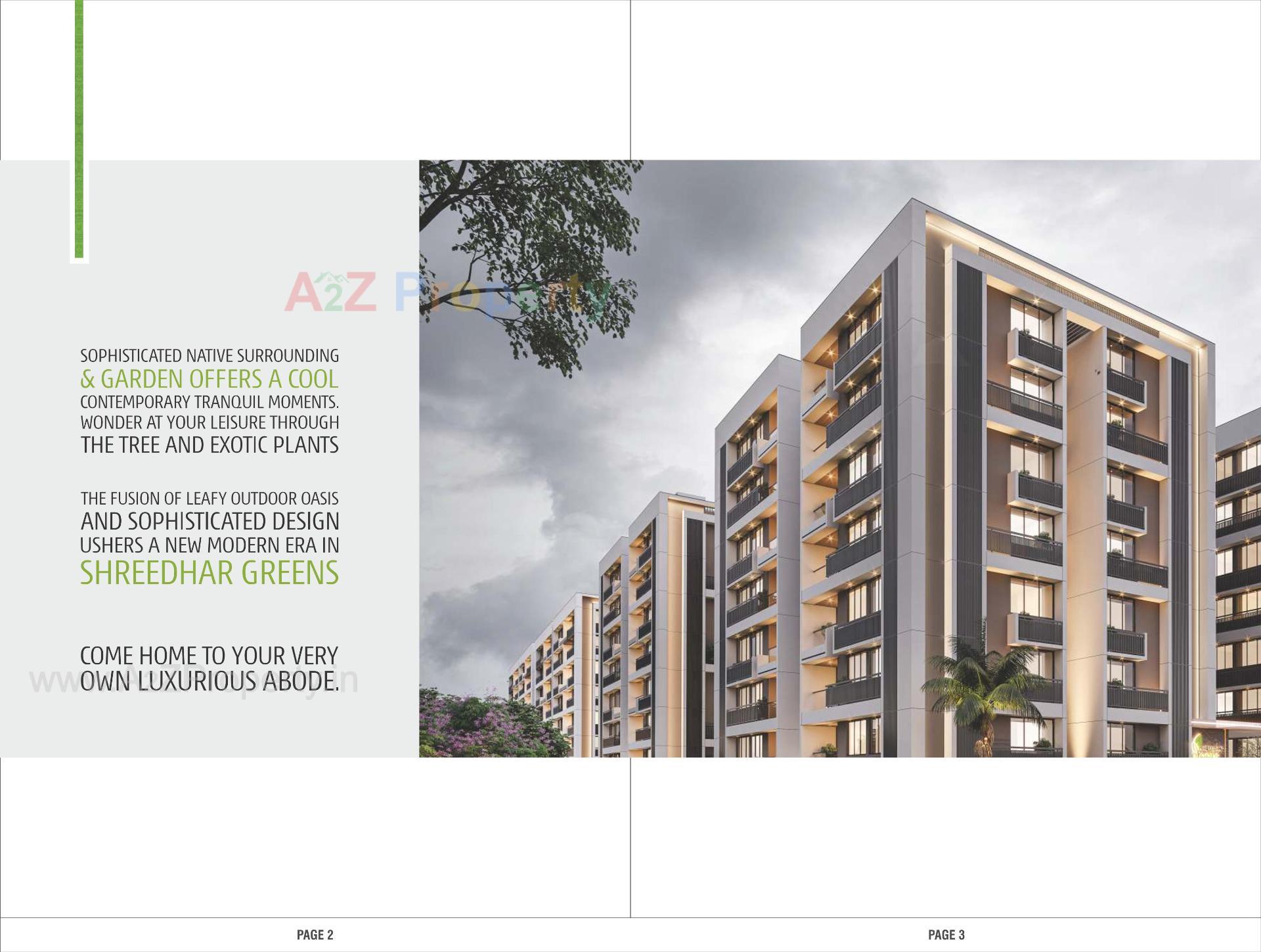 3D Elevation of real estate project Shreedhar Greens located at Odhav, Ahmedabad, Gujarat