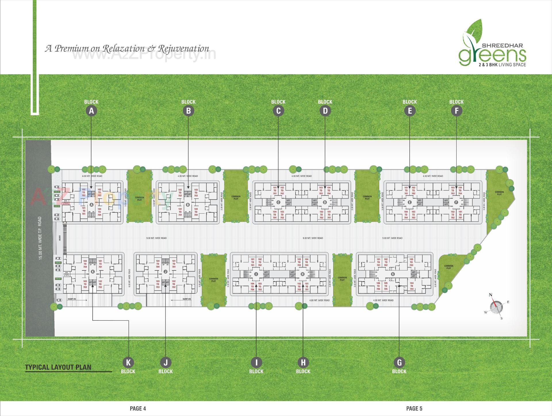 Layout of real estate project Shreedhar Greens located at Odhav, Ahmedabad, Gujarat