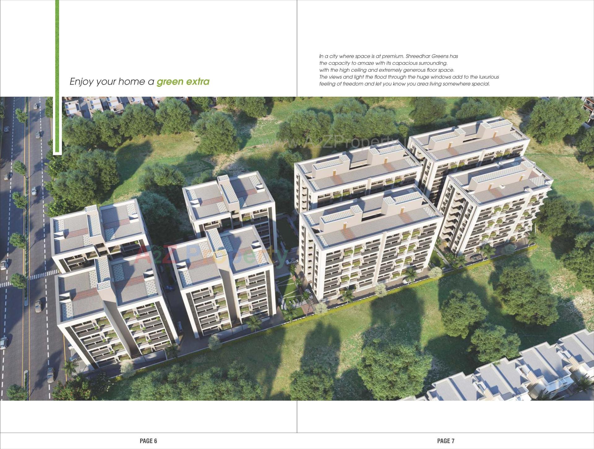 3D Elevation of real estate project Shreedhar Greens located at Odhav, Ahmedabad, Gujarat
