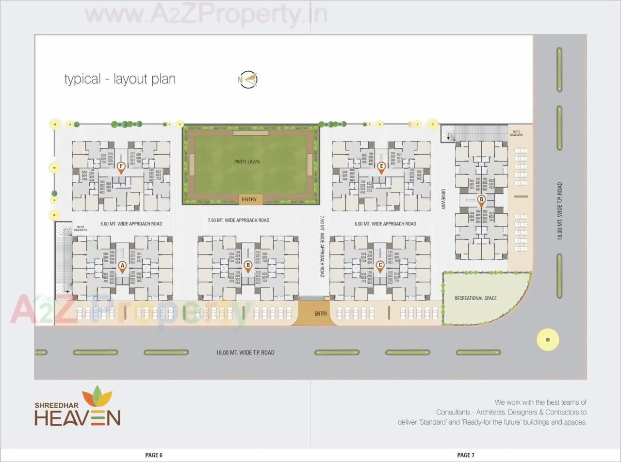 Layout of real estate project Shreedhar Heaven located at Odhav, Ahmedabad, Gujarat