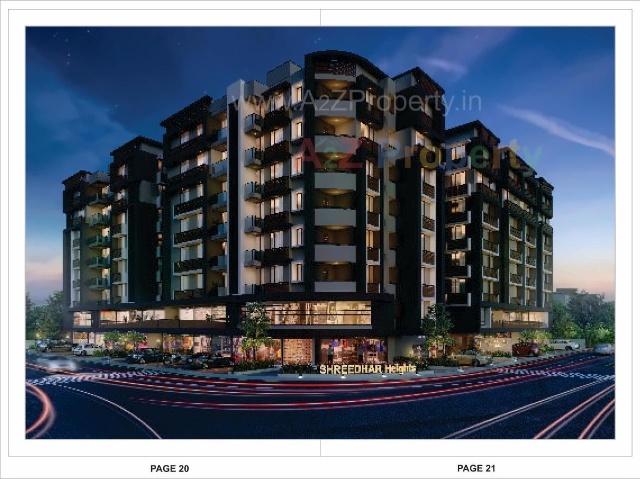 3D Elevation of real estate project Shreedhar Heights located at Odhav, Ahmedabad, Gujarat