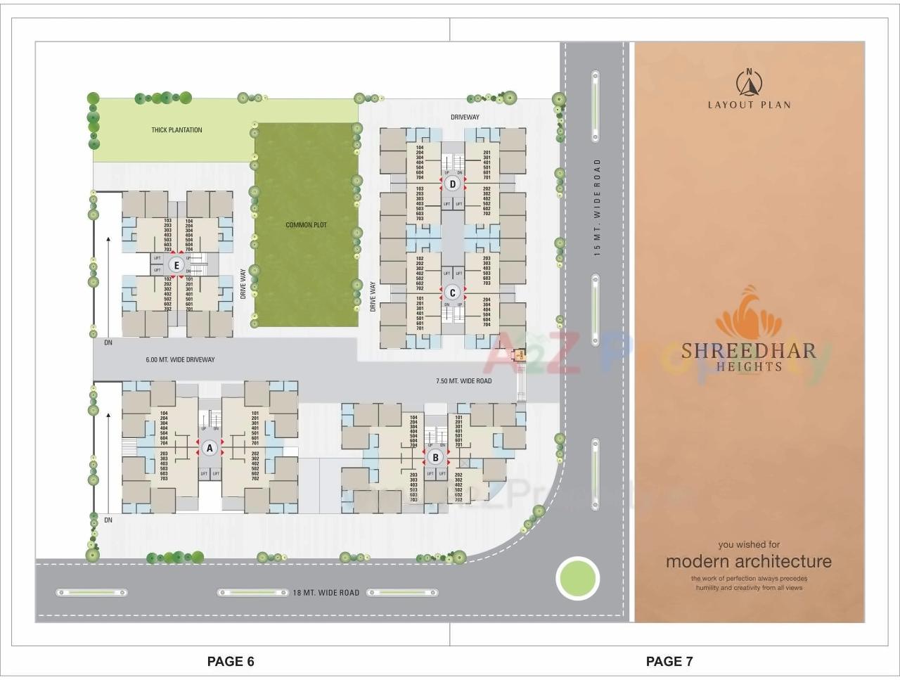 Layout of real estate project Shreedhar Heights located at Odhav, Ahmedabad, Gujarat