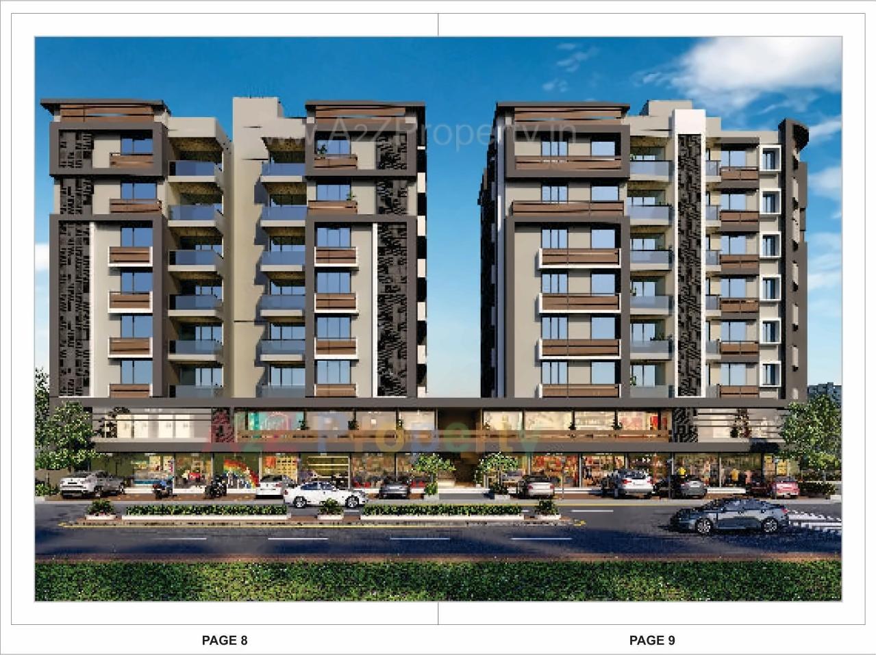 3D Elevation of real estate project Shreedhar Heights located at Odhav, Ahmedabad, Gujarat