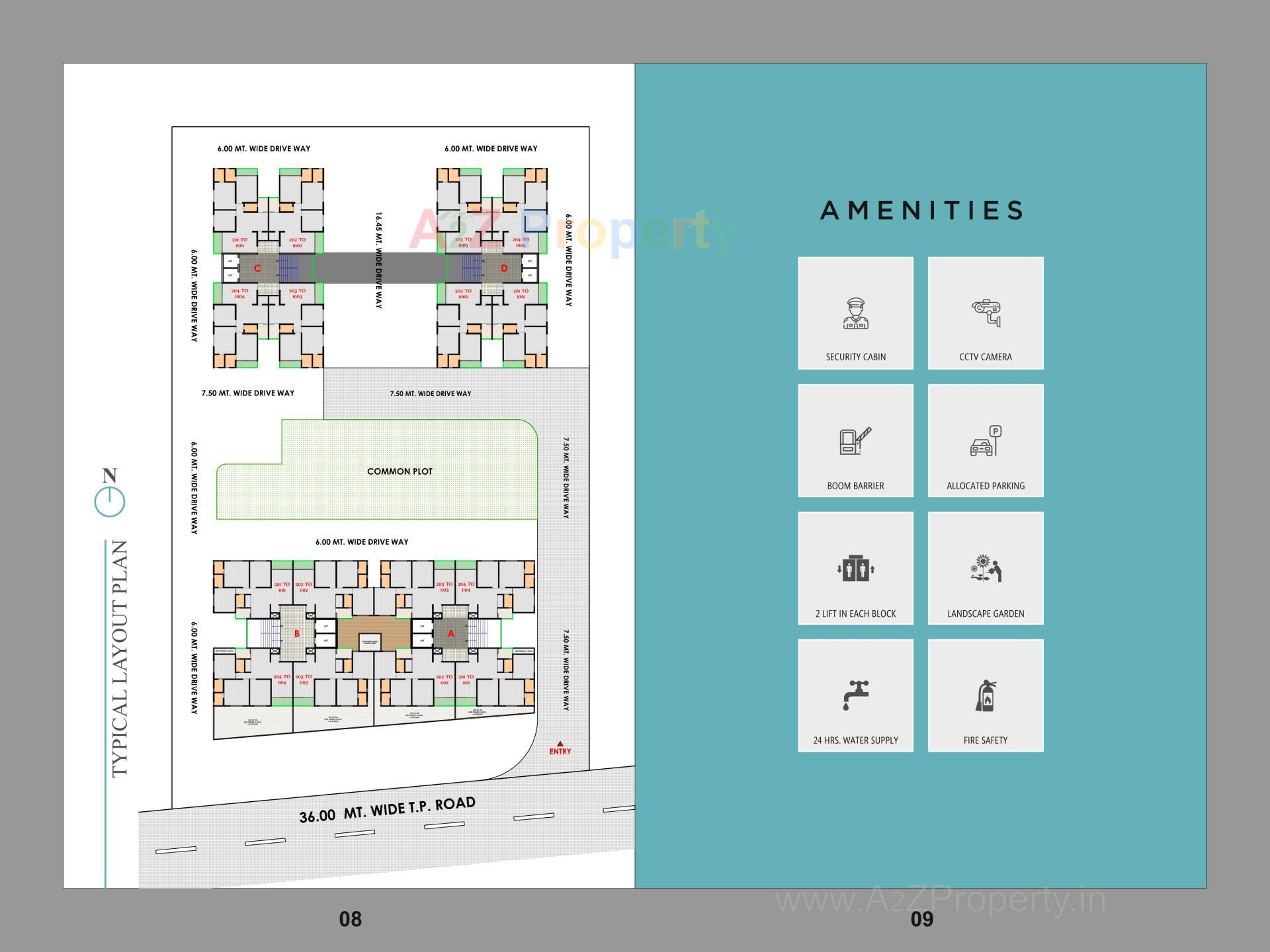 Layout of real estate project Shreedhar Luxuria located at Vastral, Ahmedabad, Gujarat