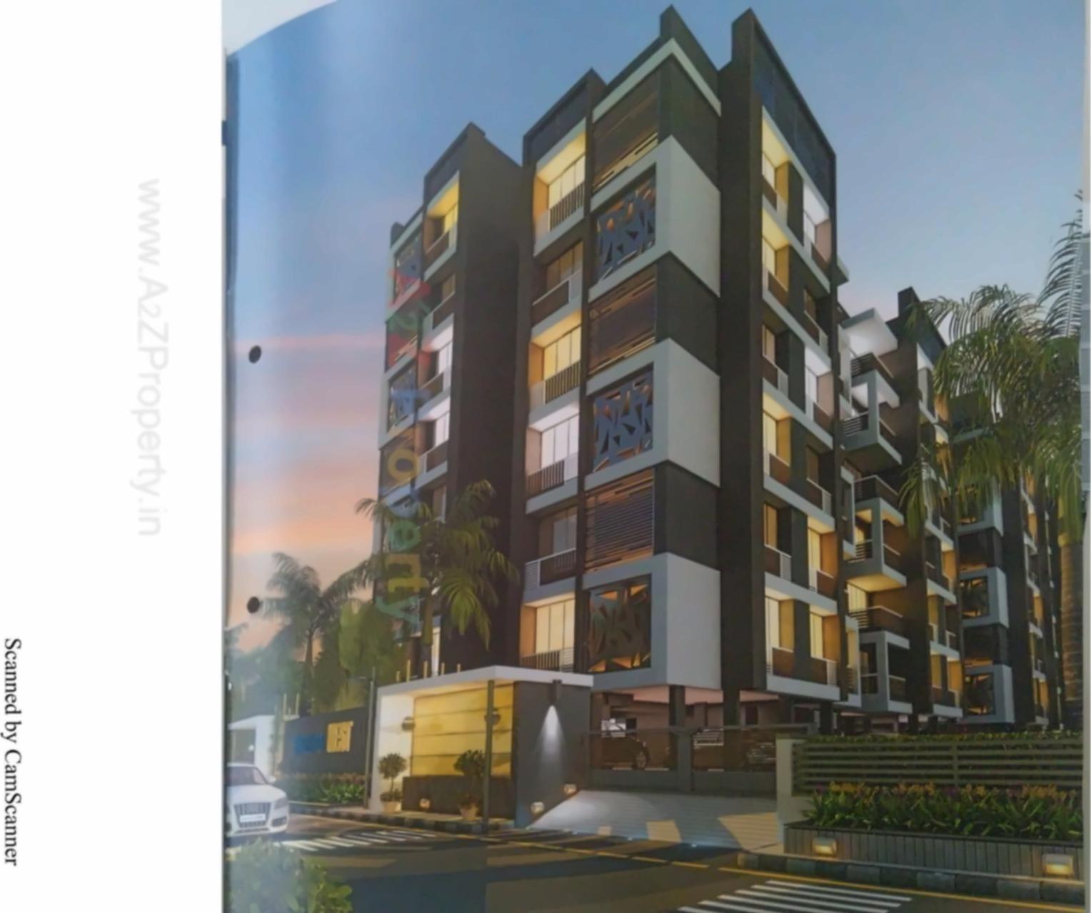 3D Elevation of real estate project Shreedhar Nest located at Koteshwar, Ahmedabad, Gujarat