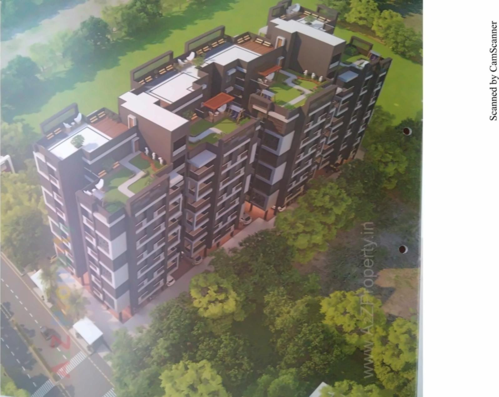 3D Elevation of real estate project Shreedhar Nest located at Koteshwar, Ahmedabad, Gujarat