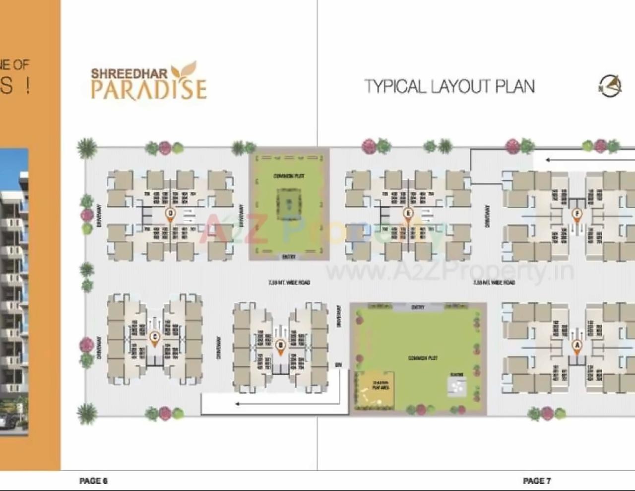 Layout of real estate project Shreedhar Paradise located at Odhav, Ahmedabad, Gujarat