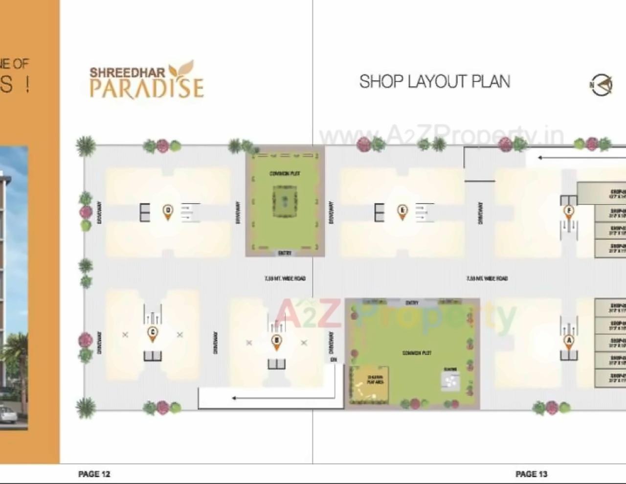 Layout of real estate project Shreedhar Paradise located at Odhav, Ahmedabad, Gujarat