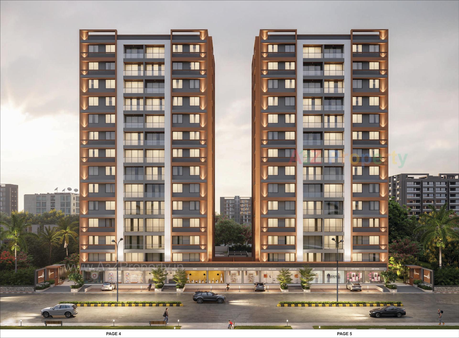 3D Elevation of real estate project Shreedhar Parisar located at Odhav, Ahmedabad, Gujarat