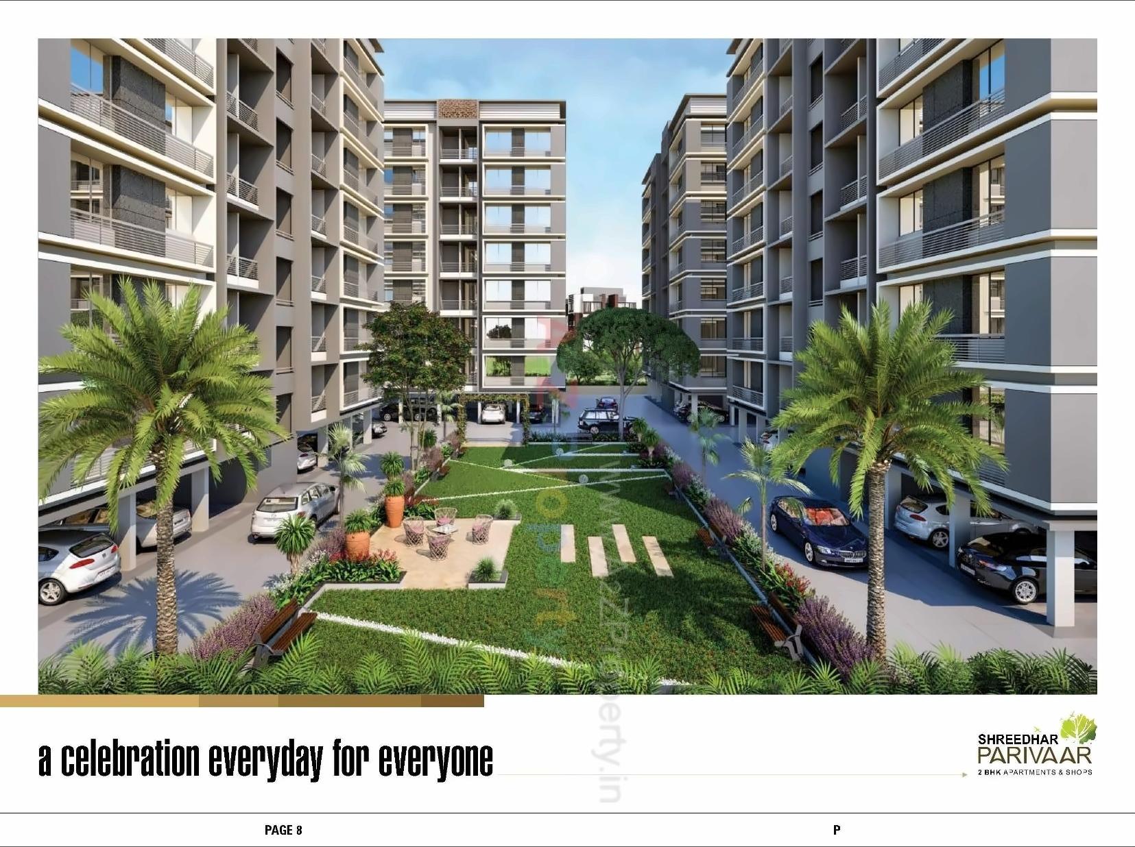 3D Elevation of real estate project Shreedhar Parivaar located at Vastral, Ahmedabad, Gujarat