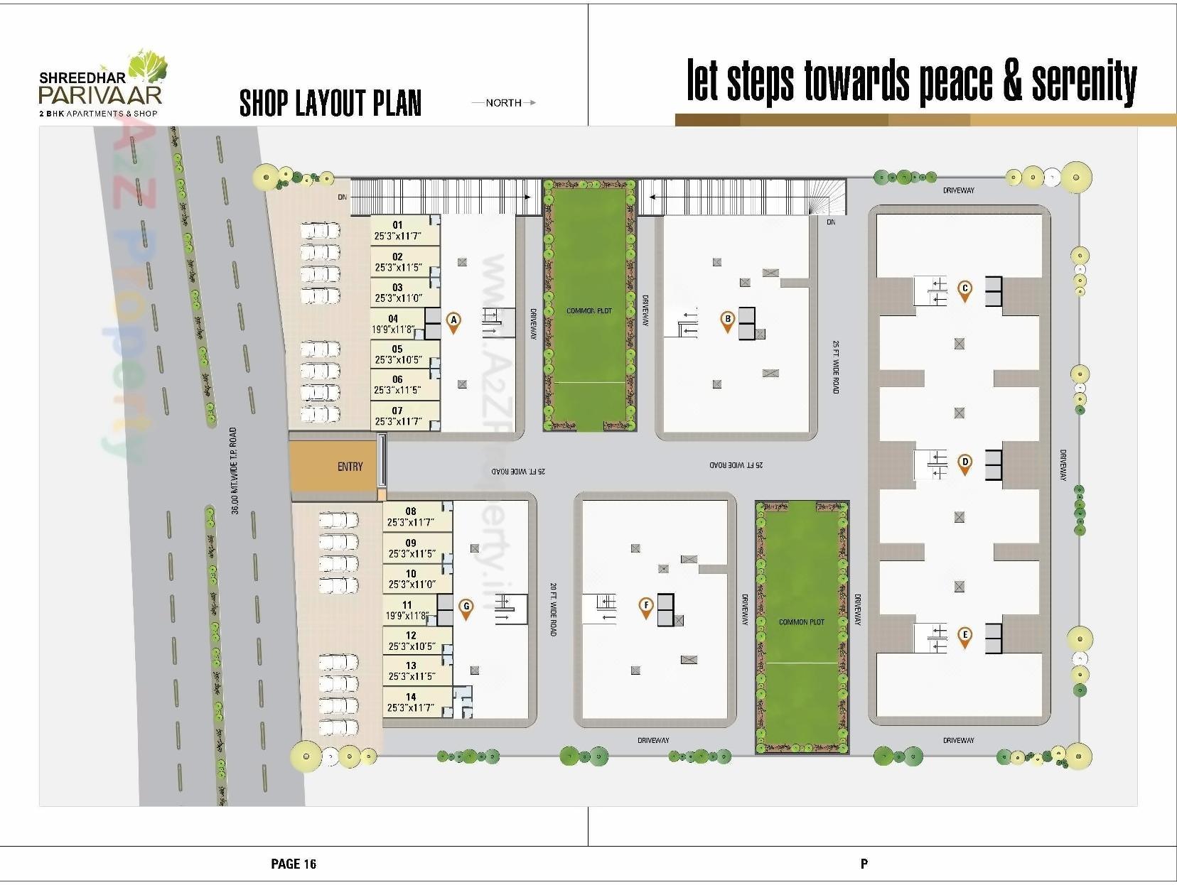 Layout of real estate project Shreedhar Parivaar located at Vastral, Ahmedabad, Gujarat