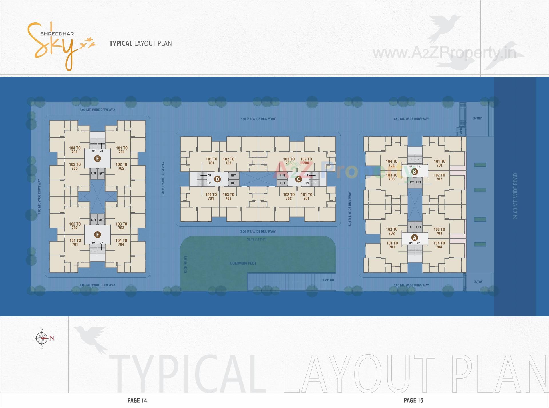 Layout of real estate project Shreedhar Sky located at Odhav, Ahmedabad, Gujarat