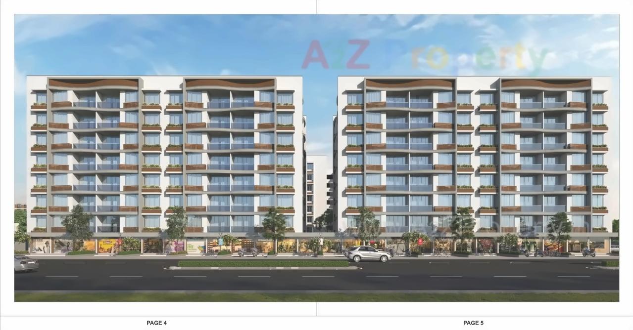 3D Elevation of real estate project Shreedhar Sparsh located at Odhav, Ahmedabad, Gujarat