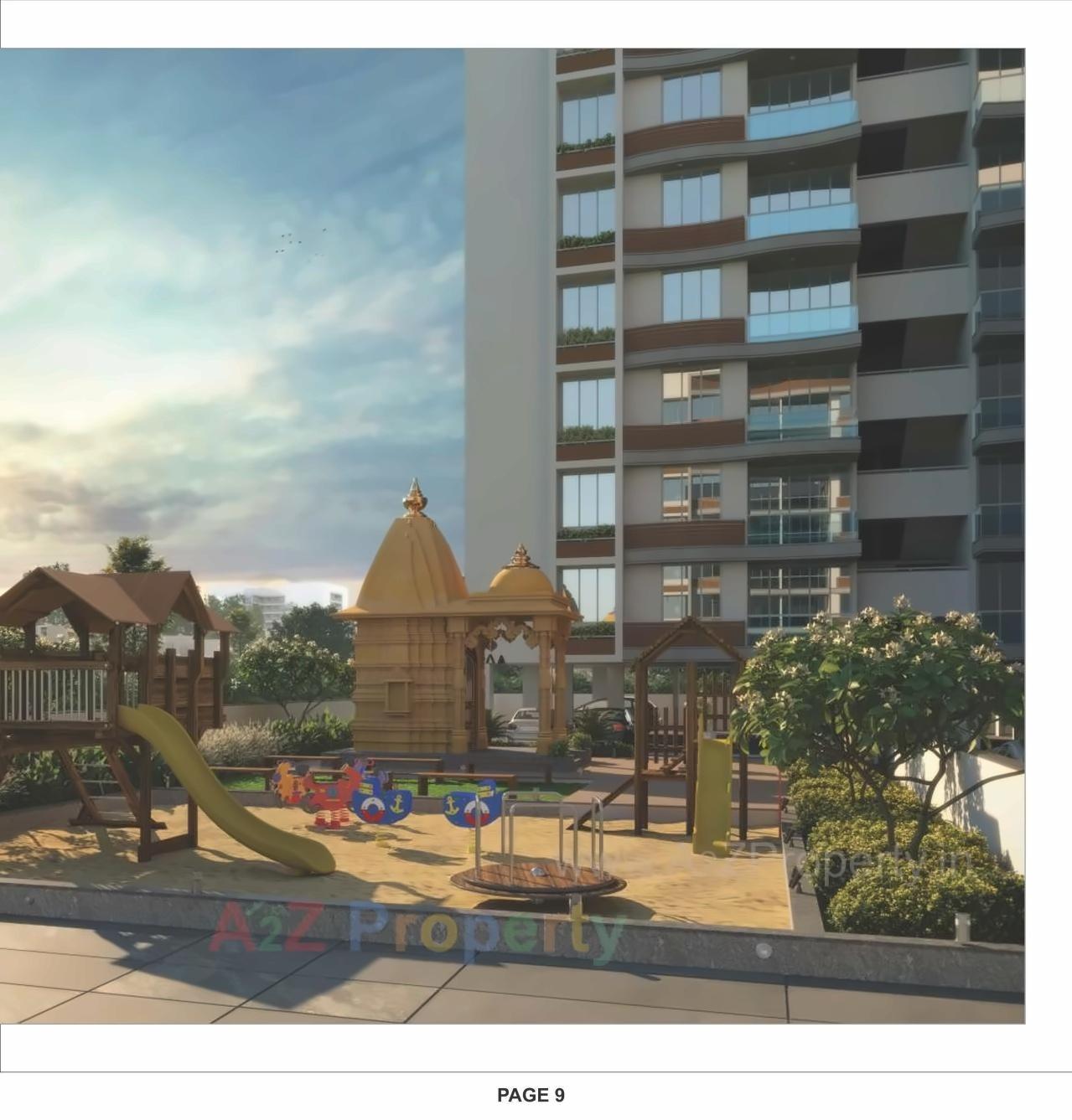 3D Elevation of real estate project Shreedhar Sparsh located at Odhav, Ahmedabad, Gujarat