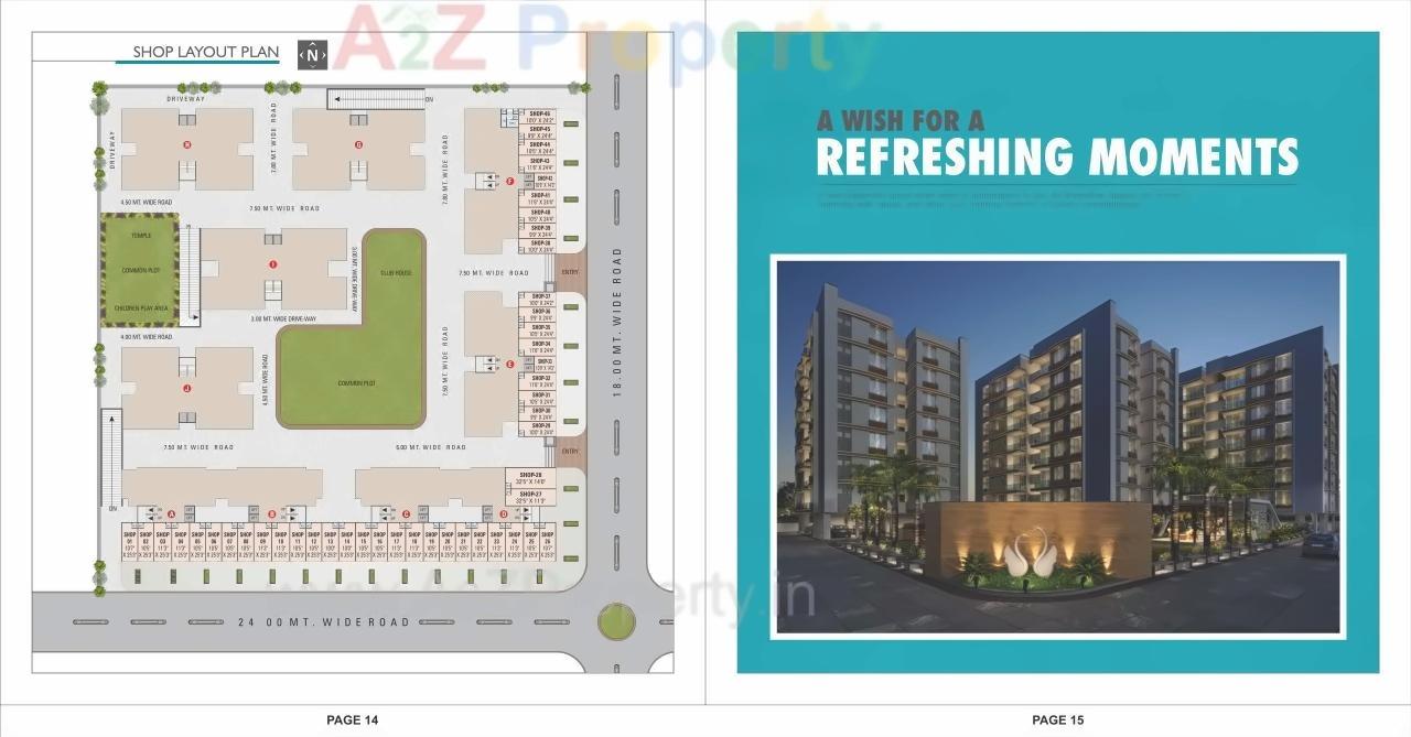Layout of real estate project Shreedhar Sparsh located at Odhav, Ahmedabad, Gujarat