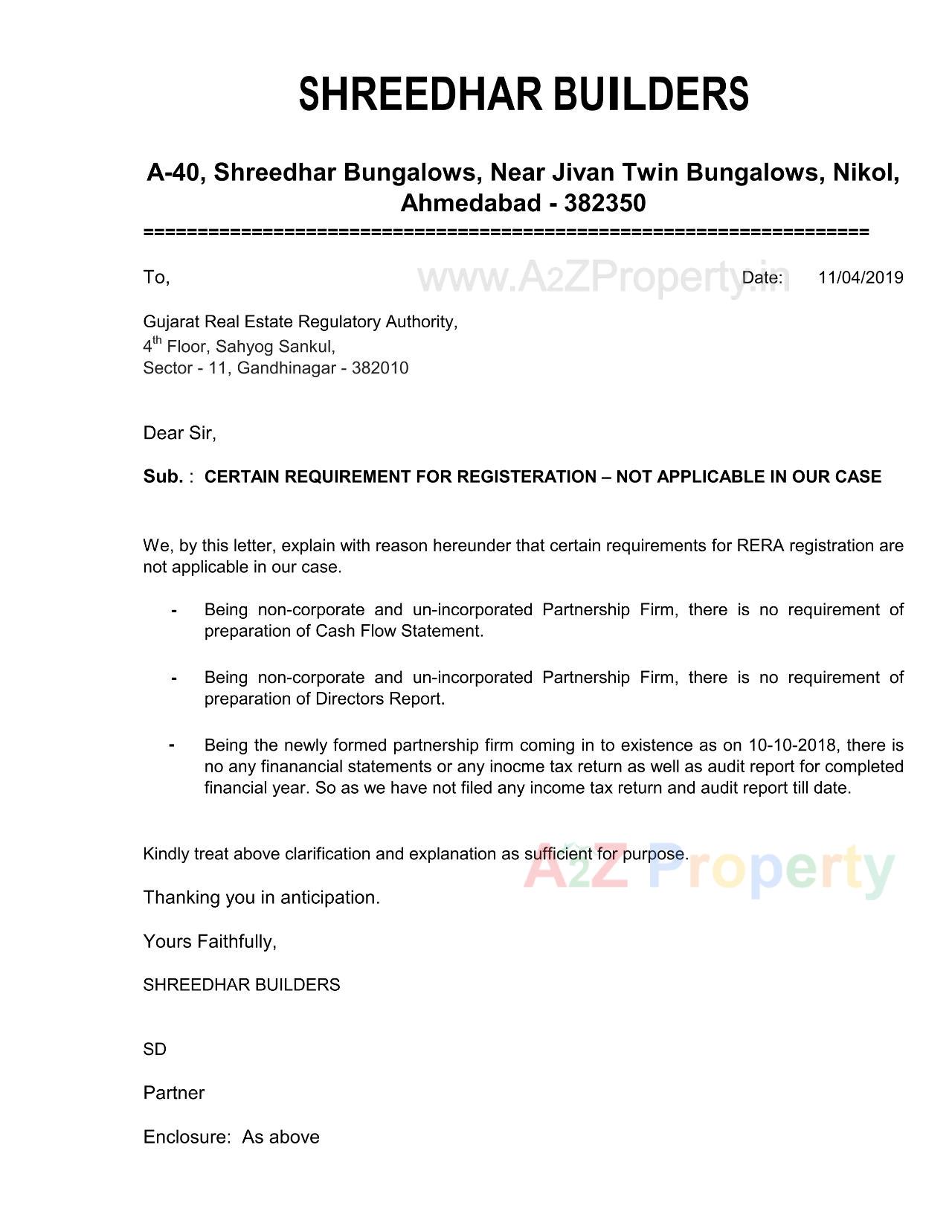  of real estate project Shreedhar Upvan located at Odhav, Ahmedabad, Gujarat