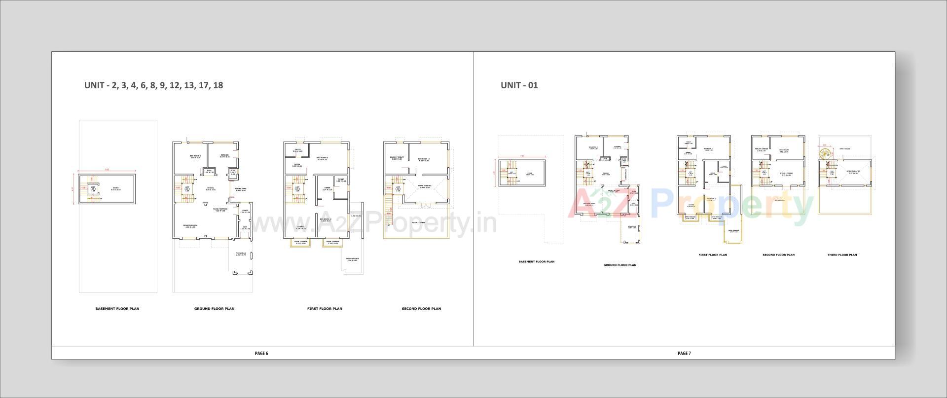 Layout of real estate project Shreedhar Villa located at Nikol, Ahmedabad, Gujarat